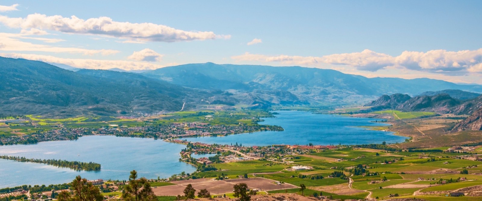 Osoyoos and Osoyoos Lake from Anarchist Mountain